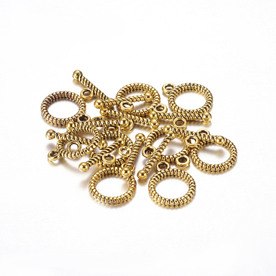 Tibetan Style Alloy Toggle Clasps X-GAC2016-NF-1