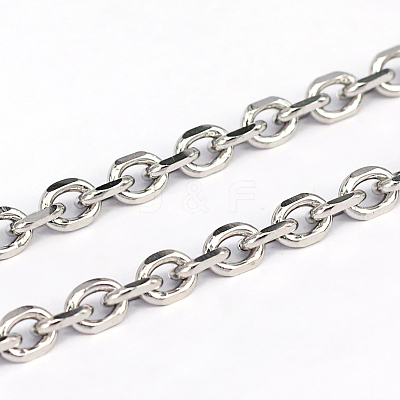 Tarnish Resistant 304 Stainless Steel Cable Chains CHS-L001-68-1.2mm-1