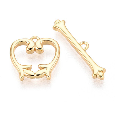 Brass Toggle Clasps KK-T077-03G-1