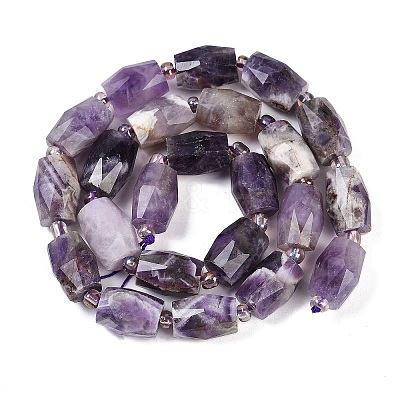 Natural Amethyst Beads Strands G-G182-D03-01-1
