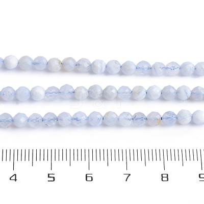 Natural Blue Lace Agate Beads Strands G-K366-B02-02-1