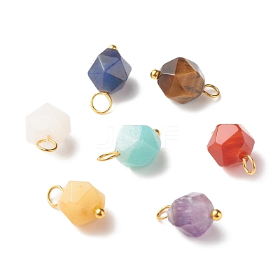 Chakra Theme Natural Genmstone Charms PALLOY-JF01241-1