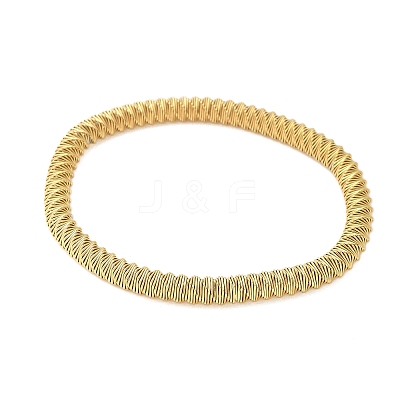 304 Stainless Steel Stretch Bangles for Women LS-BJEW-P315-02G-G-1