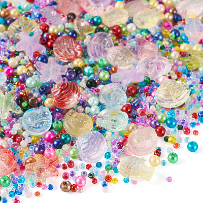 2 Bags Baking Paint Glass Beads GLAA-TA0002-25-1