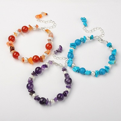 Gemstone Bracelets BJEW-JB01391-1