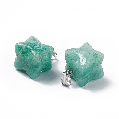Natural Amazonite Pendants G-C002-02C-1