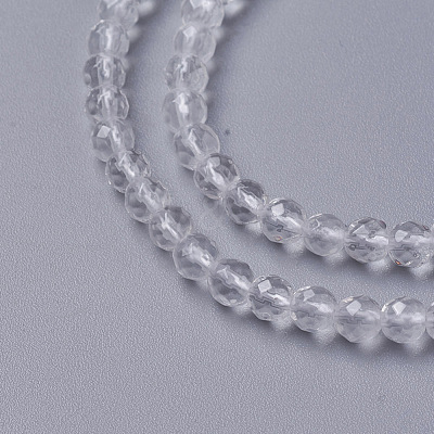 Natural Quartz Crystal Beads Strands G-F596-44-4mm-1