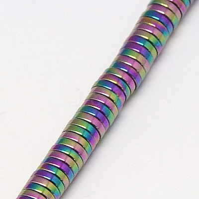 Electroplate Non-magnetic Synthetic Hematite Beads Strands G-J164A-3mm-03-1