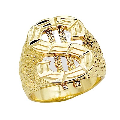 Dollar Sign Zinc Alloy Finger Rings for Men FS-WG78023-05-1