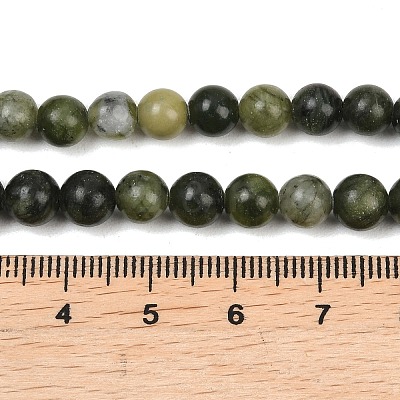 Natural Chinese Jade Beads Strands G-F363-6mm-1