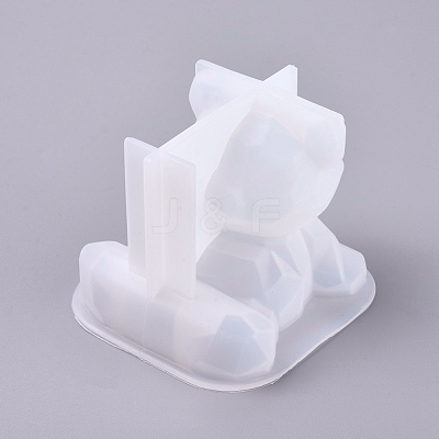 3D Bear Cell Phone Bracket Silicone Molds DIY-K017-01-1