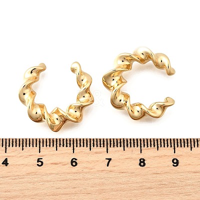 Brass Cuff Earrings EJEW-F370-12G-1