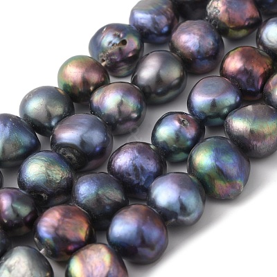 Dyed Natural Cultured Freshwater Pearl Beads Strands PEAR-A006-13C-1