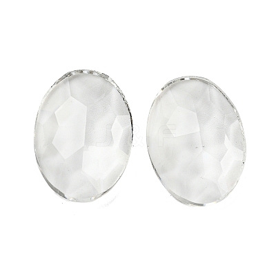 Transparent K5 Glass Cabochons GLAA-NH0001-01C-1
