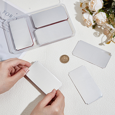 30Pcs Self-adhesion Aluminium Sheet DIY-BC0014-57P-1