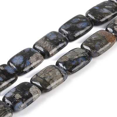 Natural Glaucophane Beads Strands G-C141-C01-03-1