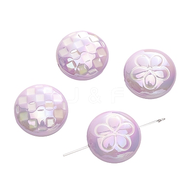 2Pcs UV Platings Acrylic Beads PW-WG8BB90-07-1
