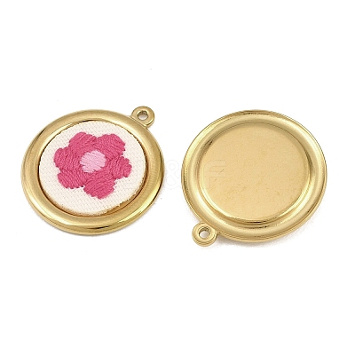 304 Stainless Steel & Embroidered Pendants SA-CBA1ED9-11G-1