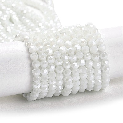 Electroplate Opaque Glass Beads Strands LS-EGLA-A035-P4mm-A01-1