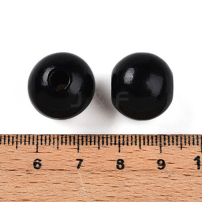 Painted Natural Wood Beads WOOD-A018-16mm-20-1