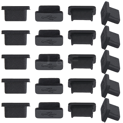 50Pcs TPU Mobile Anti-Dust Plugs FIND-SC0022-46B-1