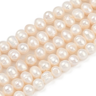 Natural Cultured Freshwater Pearl Beads Strands PEAR-I007-07Y-05A-1