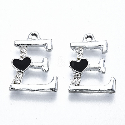 UV Plated Alloy Enamel Pendants PALLOY-S181-002-RS-1