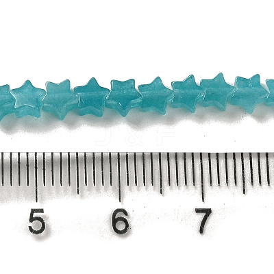 Dyed Natural Amazonite Beads Strands G-G085-B30-01-1