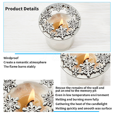 Zinc Alloy Candle Lids PALLOY-PH0013-60-1
