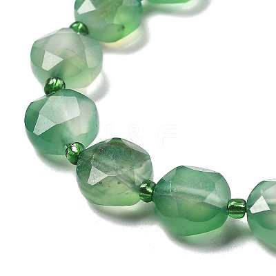 Dyed & Heated Natural Agate Beads Strands G-C116-A84-01-1