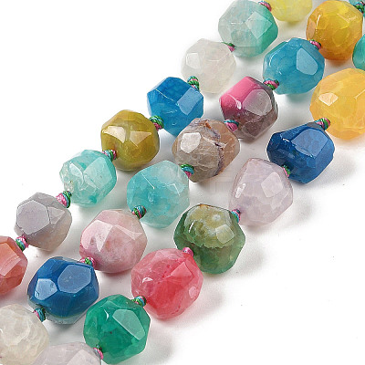 Natural Agate Beads Strands G-P535-B02-01-1