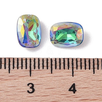 Glass Rhinestone Cabochons RGLA-L029-01A-SPLA-1
