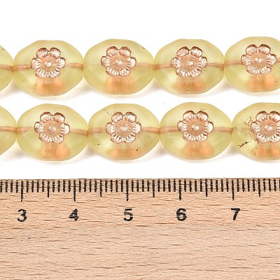 Czech Pressed Glass Beads GLAA-I061-45-1