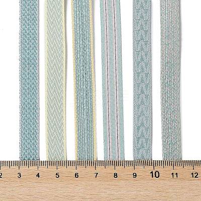 18 Yards 6 Styles Polyester Ribbon SRIB-Q022-F05-1