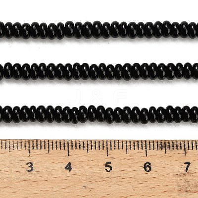 Natural Black Onyx Beads Strands X-G-L635-A01-4x2mm-01-1