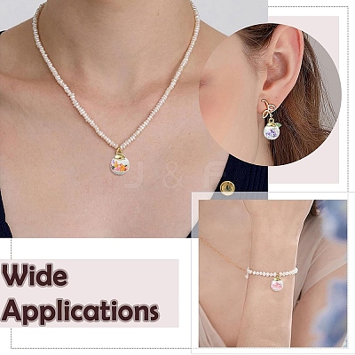 27Pcs 9 Styles Glass Pendants FIND-YW0008-07-1