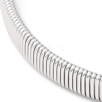 304 Stainless Steel Mesh Chain Choker Necklaces for Women NJEW-U012-03P-02-1