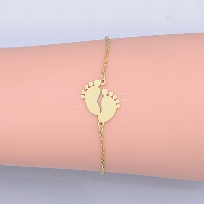 Jewelry 201 Stainless Steel Link Bracelets BJEW-T011-JN505-2-1