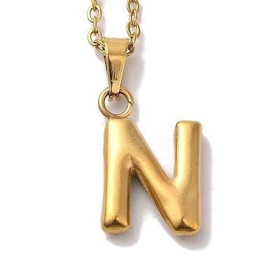 PVD Vacuum Plating 201 Stainless Steel Necklaces NJEW-H033-01G-N-1
