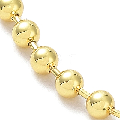 Long-Lasting Plated Brass Round Bead Slider Beacelets for Women Men BJEW-E089-01G-02-1