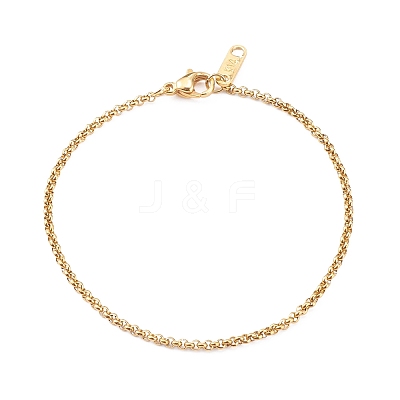 304 Stainless Steel Rolo Chain Bracelets X-BJEW-JB06029-1