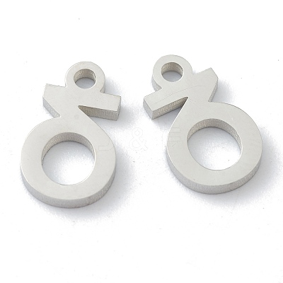 Non-Tarnish 304 Stainless Steel Charms STAS-G244-01D-1