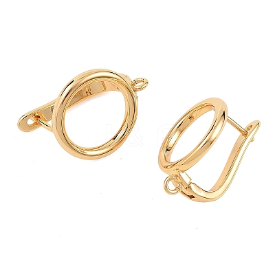 SHEGRACE Brass Hoop Earring Findings XGRQ79507-942G-1