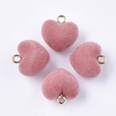 Flocky Acrylic Pendants FIND-T046-28-11-1