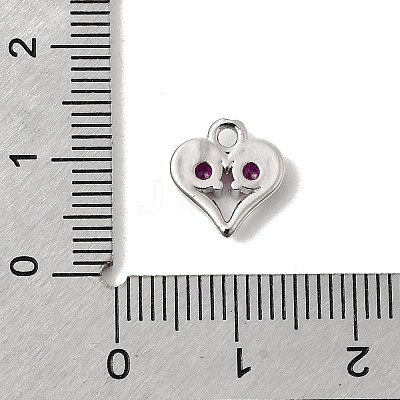 Brass Micro Pave Cubic Zirconia Pendants KK-L258-11P-05-1