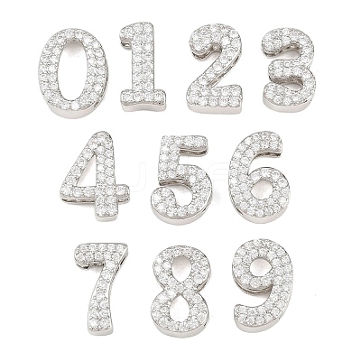 Brass Micro Pave Cubic Zirconia Pendants KK-B167-22P-1