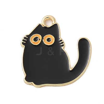 Alloy Enamel Pendants ENAM-A009-04B-G-1