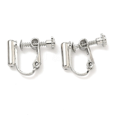 Brass Screw On Clip-on Earring Converters Findings KK-A281-29P-1