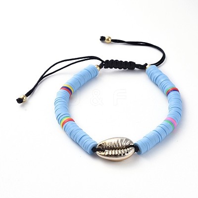 Adjustable Nylon Cord Braided Bead Bracelets BJEW-JB04886-06-1