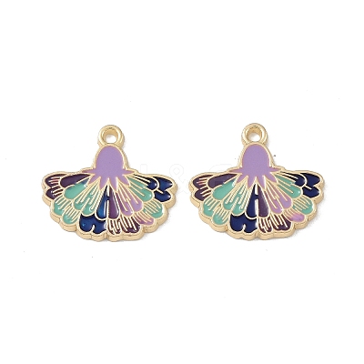 Rack Plating Alloy Enamel Pendants FIND-I038-07F-1